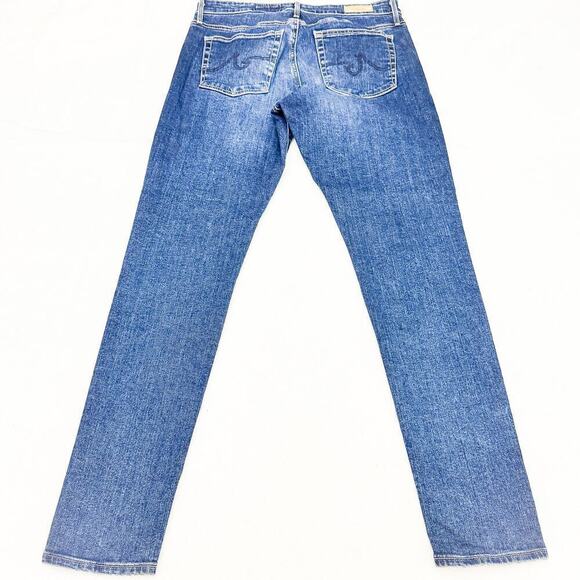 AG Farrah High Rise Skinny Denim Jeans Med-dark Wash Japanese Fabric Size 31 - Picture 3 of 9